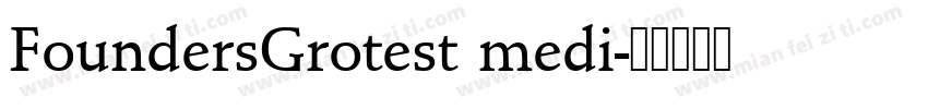 FoundersGrotest medi字体转换